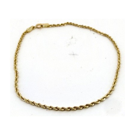 Pulsera cordon de oro 18k